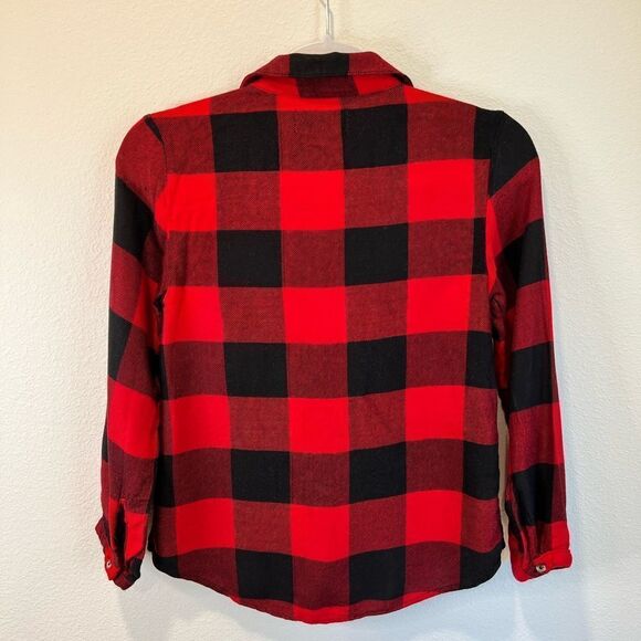 OLD NAVY GIRLS BUFFALO CHECK BUTTON DOWN SHIRT SIZE 10-12 - Picture 2 of 5